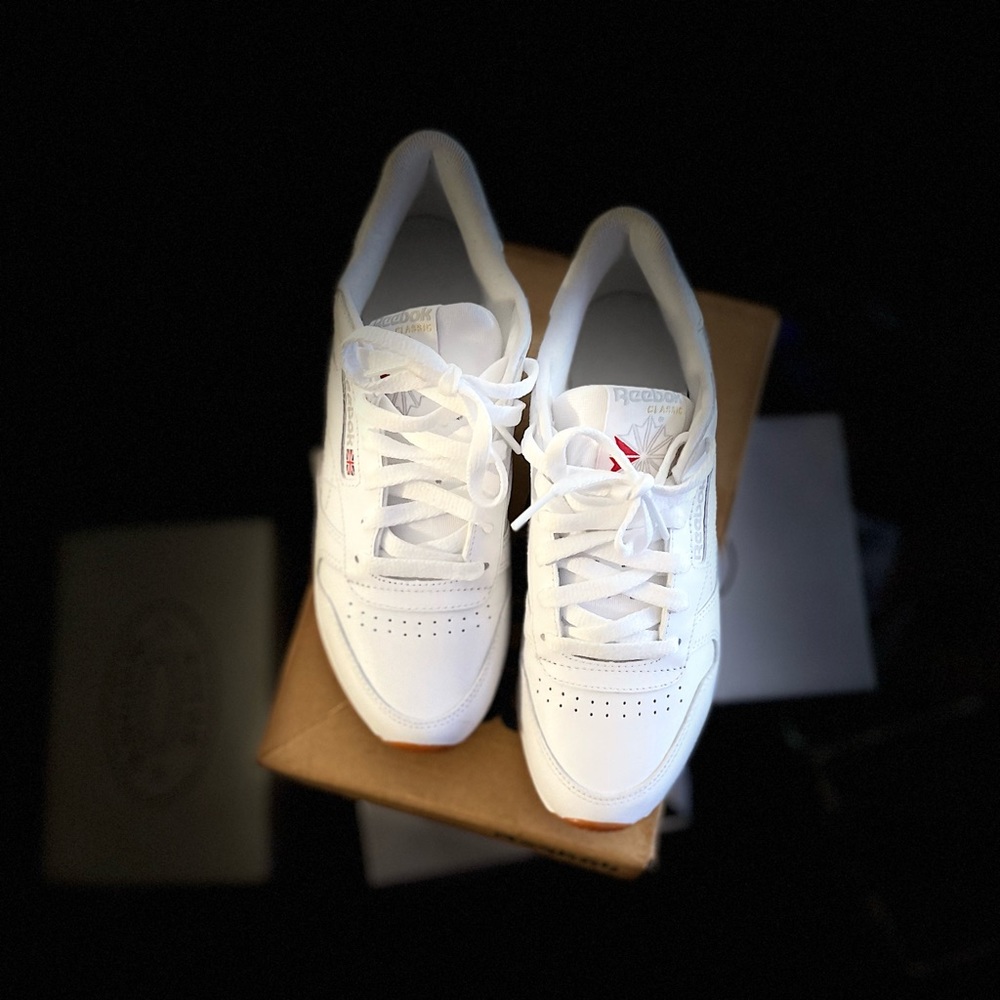 Women’s Reebok Classic Leather White Sneakers
